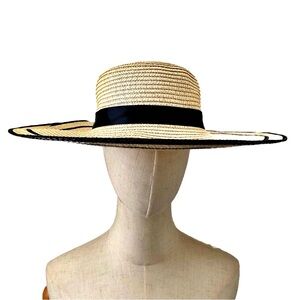 Summer Sun Wide Brim Hat with Pretty Bow Ribbon Detail